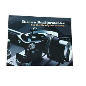 Vintage Dual Turntables Sales Brochure Flyer CS1237 CS1242 CS721 Audio Hi-Fi